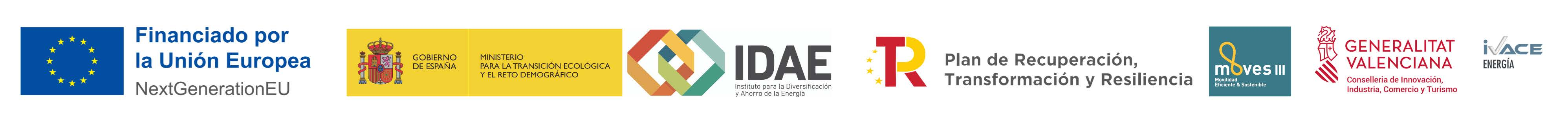 Logotipos institucionales de subvenciones NextGenerationEU